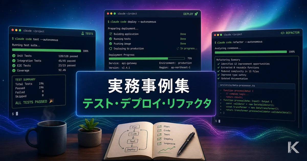 Claude Code /goal 実務事例集 — テスト全件通過・デプロイ監視・大規模リファクタリング自動化