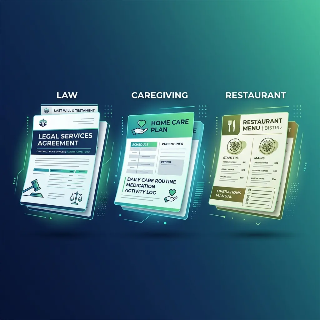 業種別CLAUDE.mdテンプレート3選 — 士業・介護・飲食ですぐ使える設定例